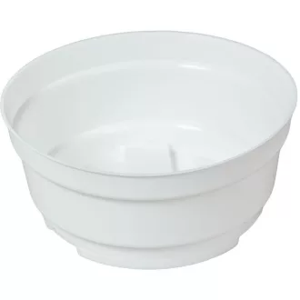 Műanyag tál Y aljú fehér D15cm M6,5cm