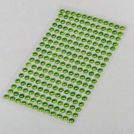 Matrica öntapadós gyönggyel zöld