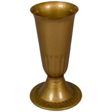 Műanyag talpas váza arany D12,5cm M26cm