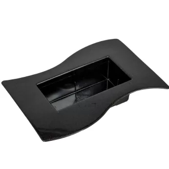 Műanyag  tál grafit szürke Szafari M5x24X12cm