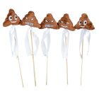 Pálcás ballagó betűző poo emoji 5db/csom (db ár)