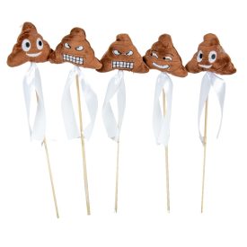 Pálcás ballagó betűző poo emoji 5db/csom (db ár)