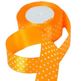 Textil szalag pöttyös sötétnarancs 38mmx22m