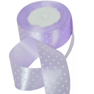 Textil szalag pöttyös világoslila 38mmx22m