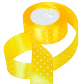 Textil szalag pöttyös világosnarancs 38mmx22m