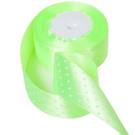 Textil szalag pöttyös világoszöld 38mmx22m