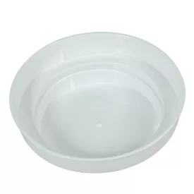 Műanyag tál kerek fehér D10,5 cm  M3cm 