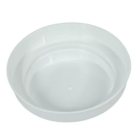 Műanyag tál kerek fehér D10,5 cm  M3cm 