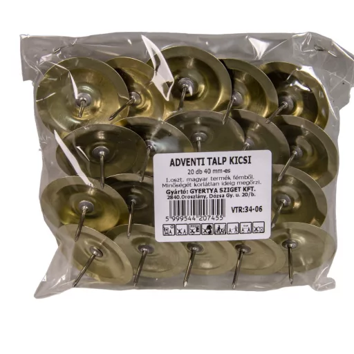 Gyertyatüske adventi talp kicsi 40mm (db ár)