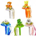 Ballagási kézi csokor plüss figurával 36cm