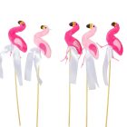 Pálcás plüss flamingó 5db/csom