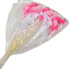 Pálcás plüss flamingó 5db/csom