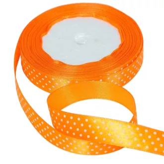 Textil szalag pöttyös sötétnarancs 15mmx22m