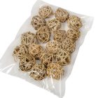 Vesszőlabda 3cm natúr 18db-os