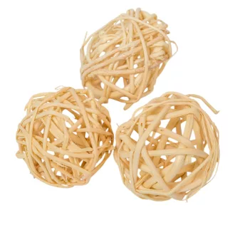 Vesszőlabda 4cm fehéritett 16db-os