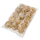 Vesszőlabda 4cm natúr 15db-os