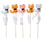 Pálcás plüss cica 5db/ csom (db ár)