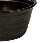 Műanyag kerek hullámos mintás tál grafit D19cm M8,5cm