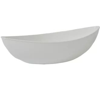 Műanyag tál ovális alacsony fehér  M7x31,5cm