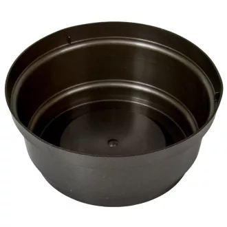 Műanyag nagy tál kerek grafit D22,5cm M10cm