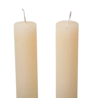 Rusztikus szálas gyertya ivory 27x225mm 2db/csom (db ár)