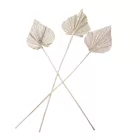Pálma levél közepes zuzmarás fehér 8db-os