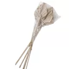 Pálma levél közepes zuzmarás fehér 8db-os