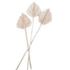 Pálma levél mini szárított havas fehér 10db-os