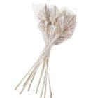 Pálma levél mini szárított havas fehér 10db-os
