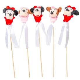 Pálcás plüss mickey egér 5db/csom (db ár)