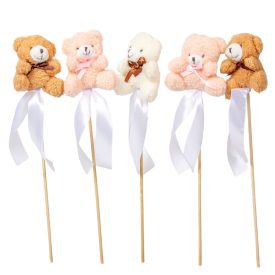 Pálcás plüss maci puha  5db/csom (db ár)