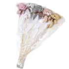 Pálcás plüss maci csillogó 5db/csom (db ár)