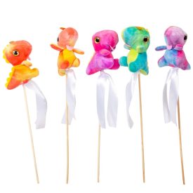 Pálcás plüss dínó 5db/csom (db ár)