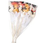 Pálcás plüss ballagó kalapos maci bizonyítvánnyal 5db/csom (db ár)