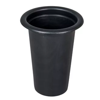 Műanyag sírváza betét fekete M15 D12cm