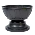 Műanyag talpas tál grafit D18cm M13cm