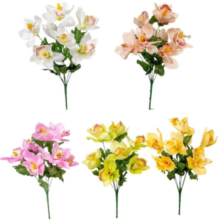 Orchidea csokor 7v. mix M38cm 24db/#