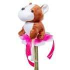 Ballagási csokor plüss kutyával 40cm