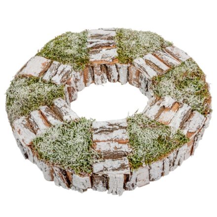 Mohás kéreg alap kerek fehér M5x 31cm