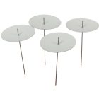 Gyertyatüske nagy tányéros  D8x15cm 4db-os