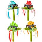 Ballagási csokor dínó kocsival, mohakővel 30cm