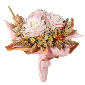 Ballagási csokor rózsás 27cm