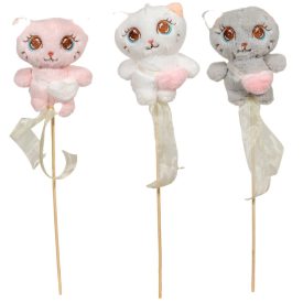 Pálcás ballagó betűző plüss cica