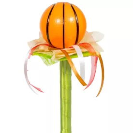 Ballagási csokor kosár labdával szalaggal 30cm