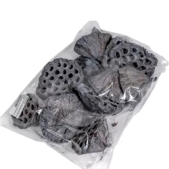 Lótusz 8-10cm falfestékes szürke 10db-os