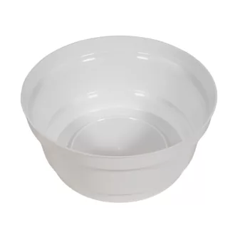 Műanyag nagy  tál  kerek fehér D18cm M8cm