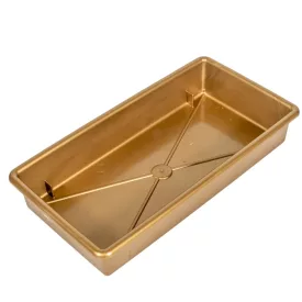 Műanyag tál tégla arany M4x13x24,5cm