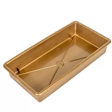 Műanyag tál tégla arany M4x13x24,5cm