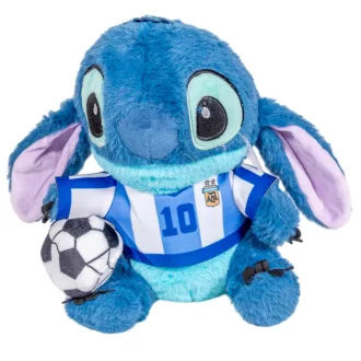 Plüss figura focis Stitch  kék póló 20cm