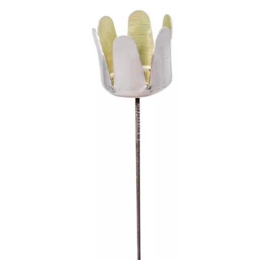 Szálas gyertyatartó tüske ezüst 17cm 4db/csom